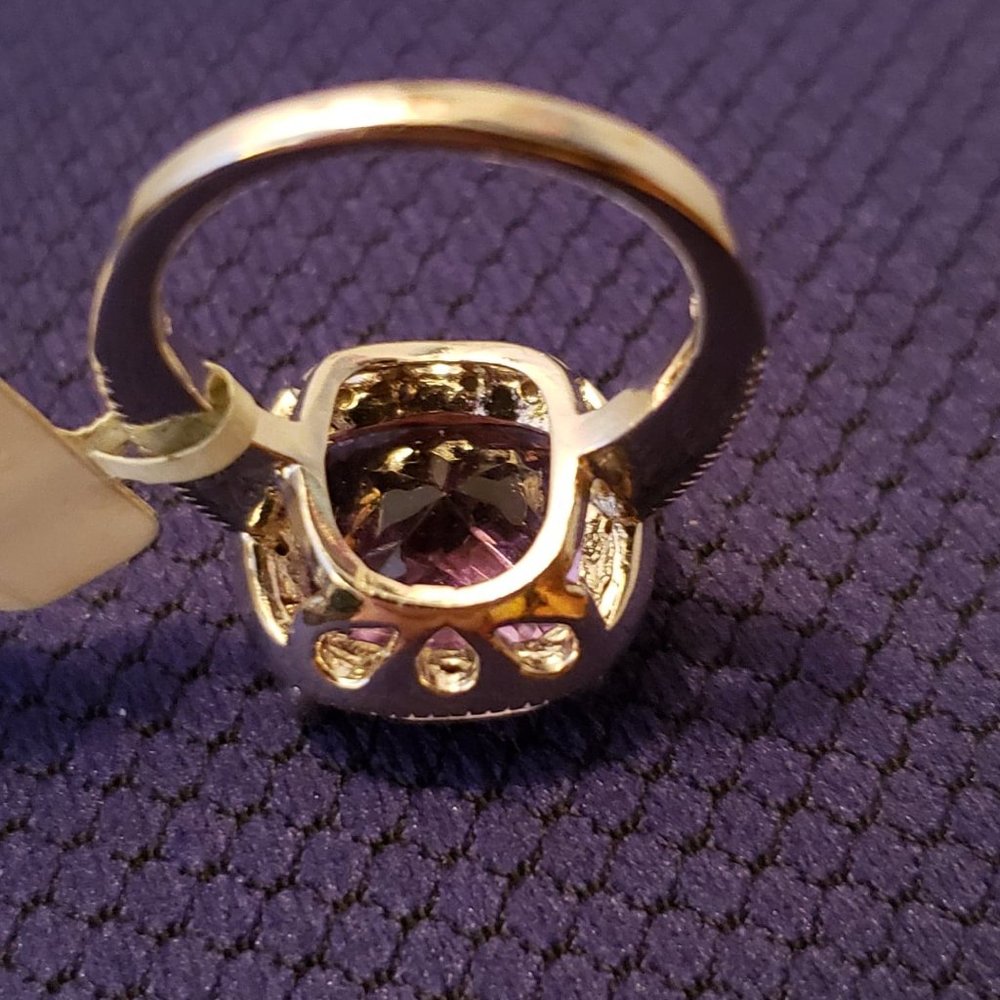 Amethyst (3/4 ct. t.w.) & Diamond Accent Ring- Size 6- With FREE SHIPPING! - Picture 10 of 16